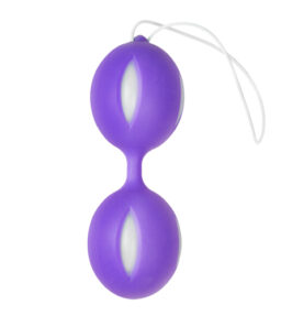 Wiggle Duo Kegel Ball - lila/weiß