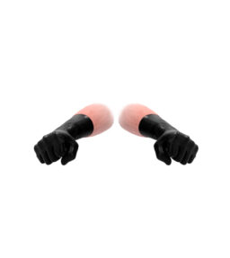 Kurze Latexhandschuhe - schwarz
