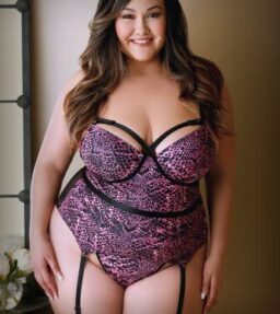 Viviana Cage 2-teiliges Strumpfhaltergürtel-Set - Schlange