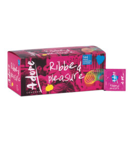 Adore Pleasure Kondome mit Riffeln 144 Stück