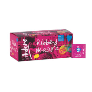 Adore Pleasure Kondome mit Riffeln 144 Stück