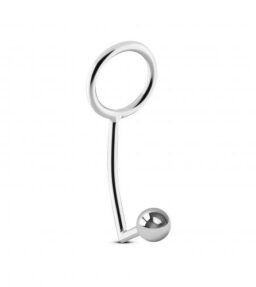 Metall Cockring mit Anal plug