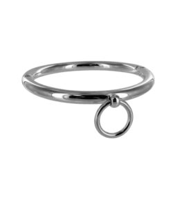 Halsband aus Stahl mit Ring