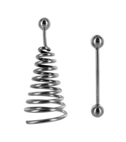 Spiralförmige Nippelklemme mit Kügelchen