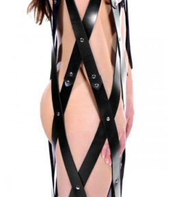 Bondage-Hängekäfig aus Leder