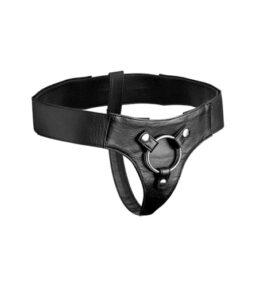 Strap-on Harness aus Leder in Schwarz