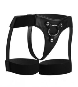 Strap-on Harness in Schwarz im Straps-Look