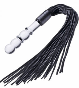 Lingam Glasdildo mit Peitsche