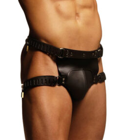Keuschheitsgürtel mit Verschluss von Strict Leather