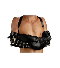 Bondage Zwangsjacke aus Leder mit Schlössern